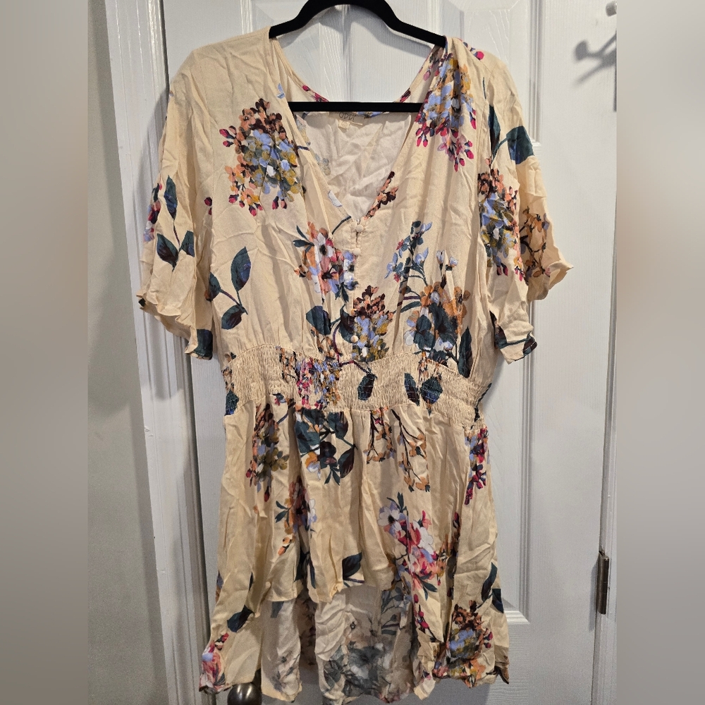 Floral Cream Top